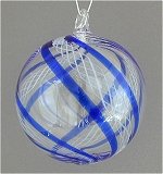 Blue Latticino Ball